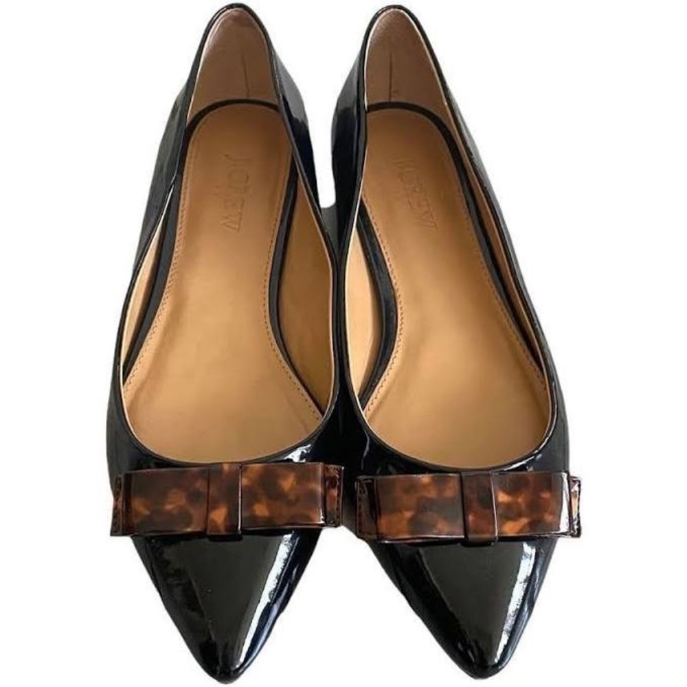 J Crew Factory | Patent Leather Bow Points